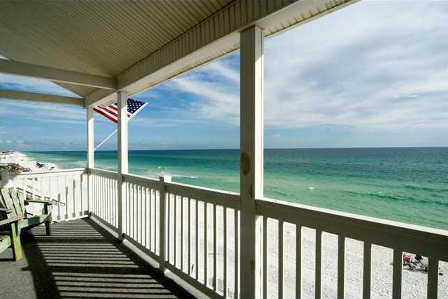 View of the Beach from Sugar Dunes Condo in Navarre, FL